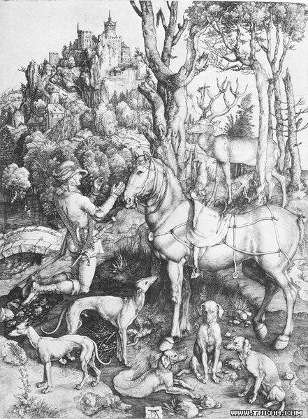 Albrecht Durer St Eustace oil painting image